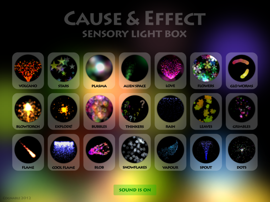 iPad App Cause and Effect Sensory Light Box Autism Spectrum Teacher