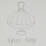 spin top drawing symbol autistic child communication