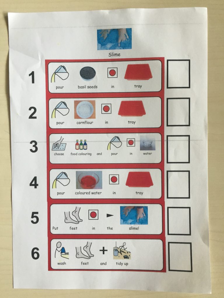 within-lesson schedule making slime asdteacher