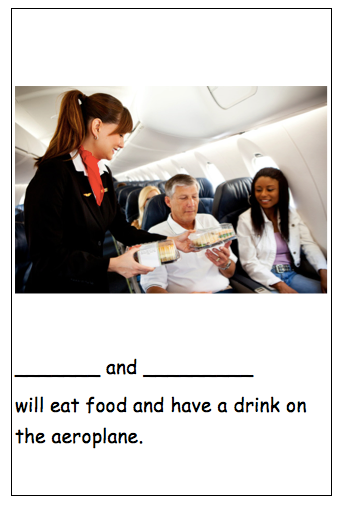 Personalised photo social story going on an aeroplane airplane autism